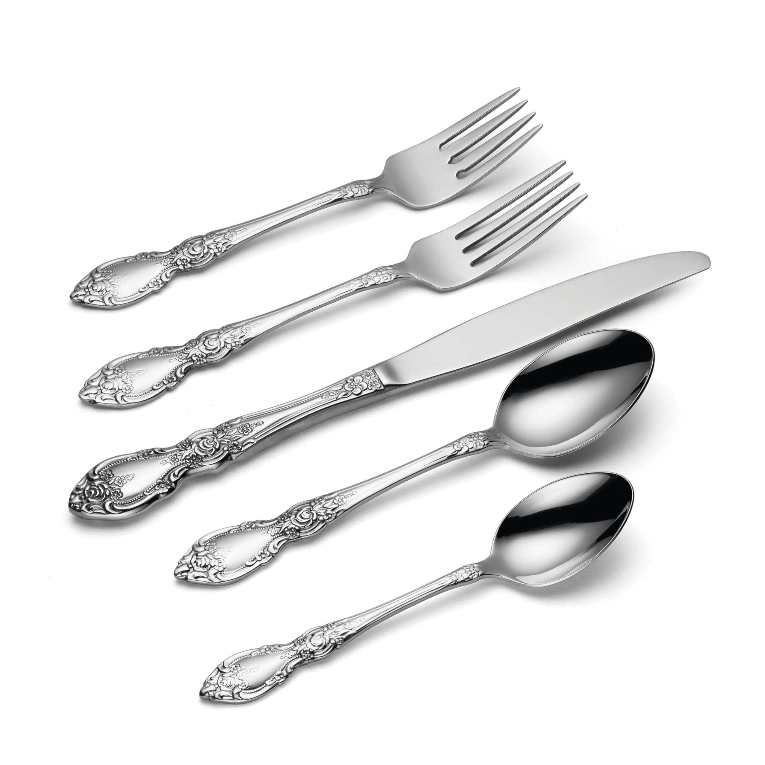 Oneida Wordsworth on table lifestyle with plated meal benefit enhanced presentation for gatherings