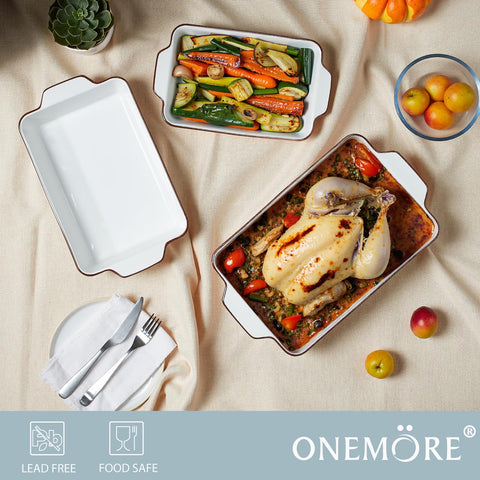 ONEMORE casserole in microwave reheating food quickly and conveniently
