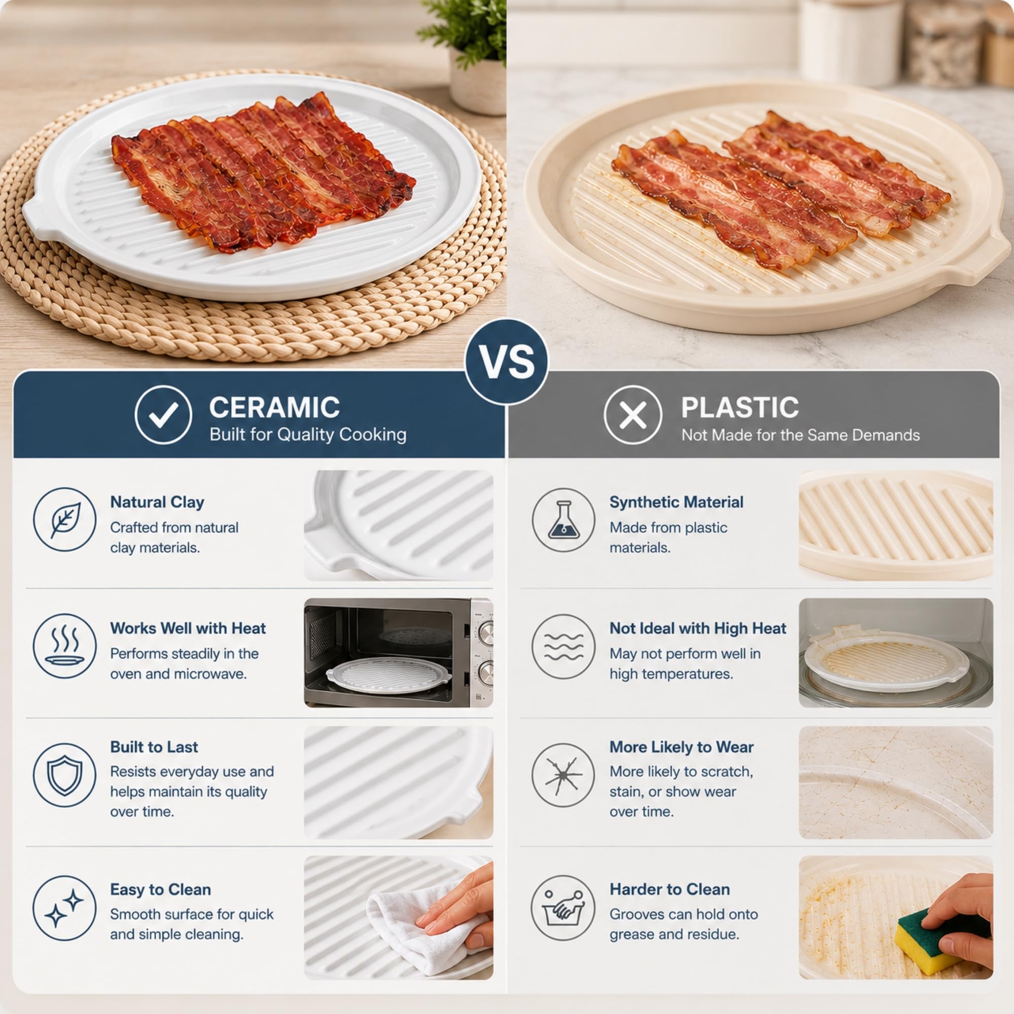 ONEMORE ceramic tray in dishwasher showing easy cleanup convenience
