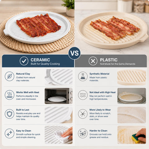 ONEMORE ceramic tray in dishwasher showing easy cleanup convenience