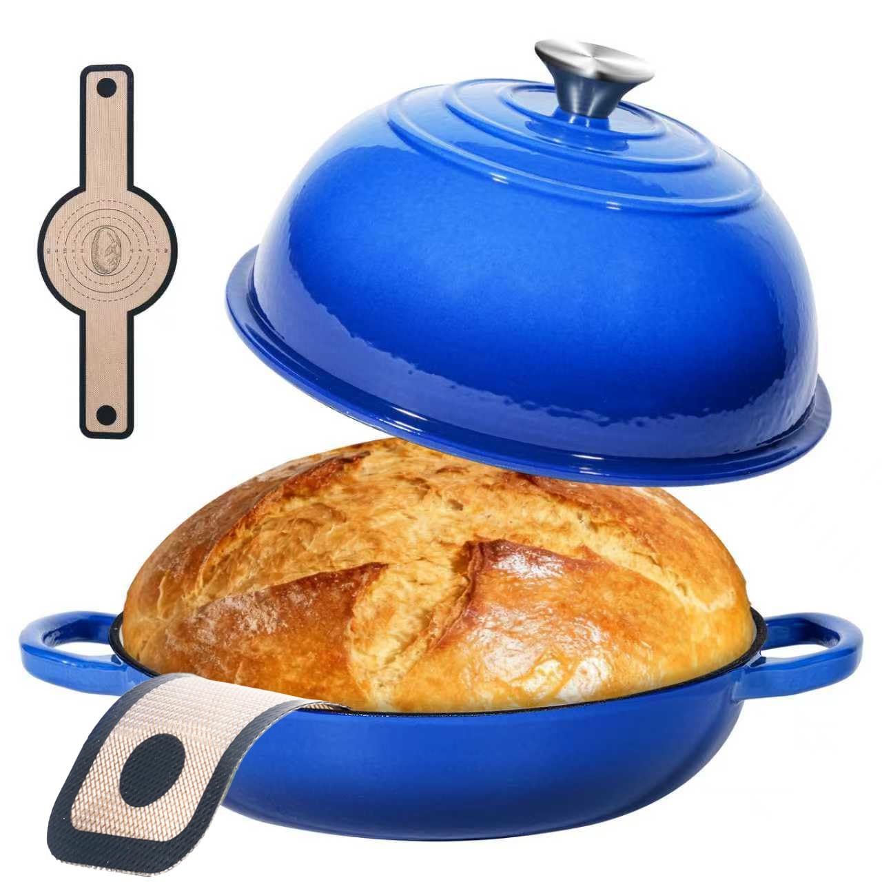 ONKO front view of enameled Dutch oven showing sleek finish and versatile design