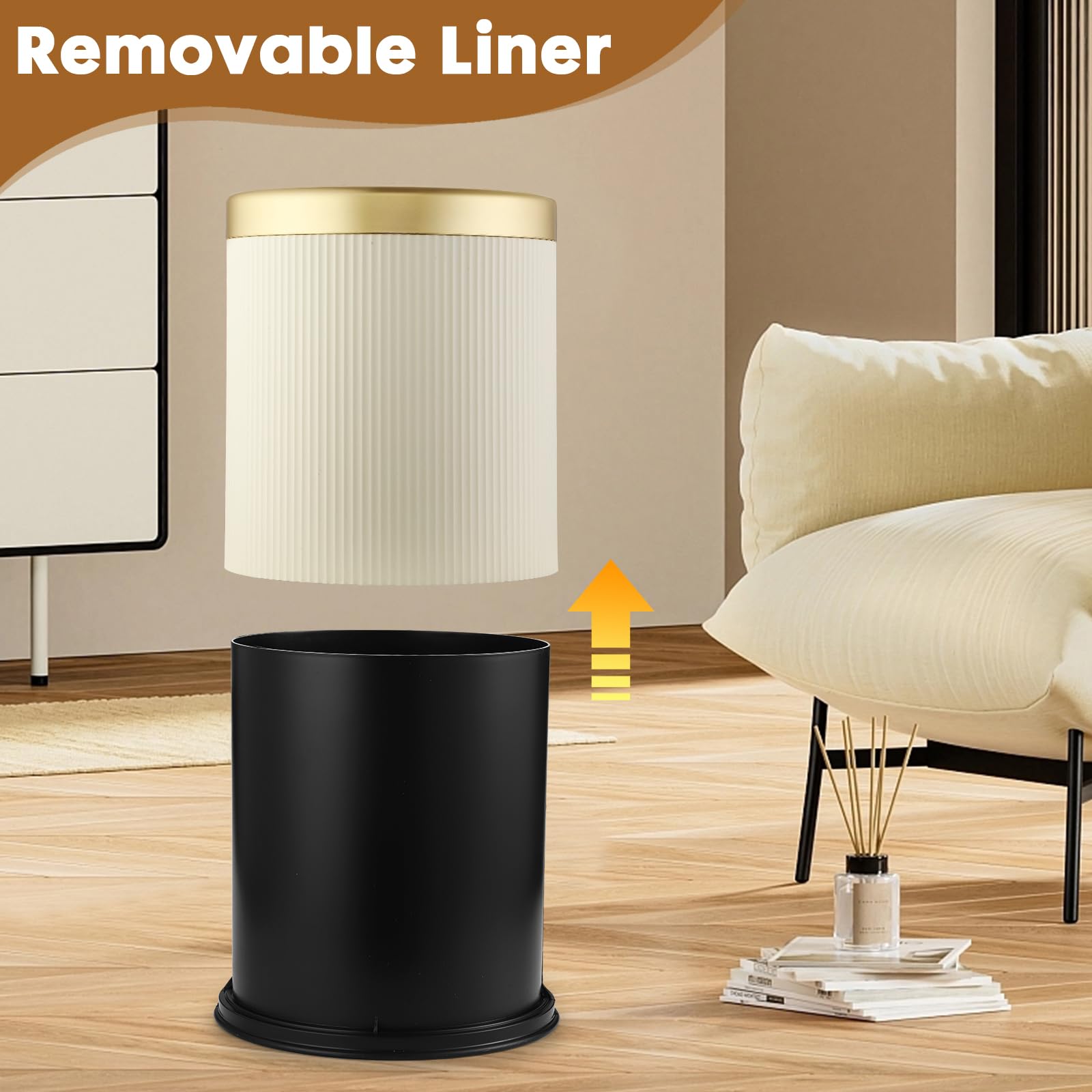 onlcuk texture and gold trim close-up showing quality finish benefit stylish look