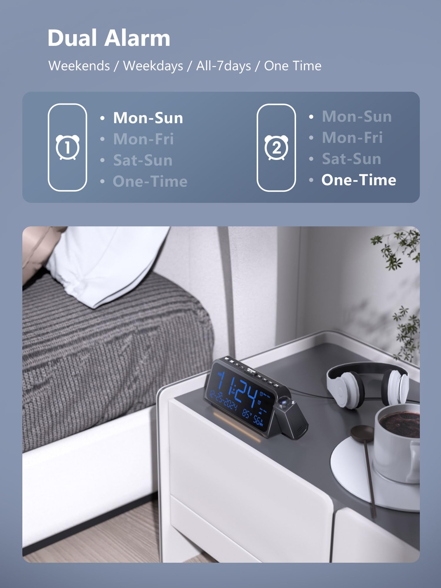OnLyee dimmed display at night offering low-glare comfort for sleep