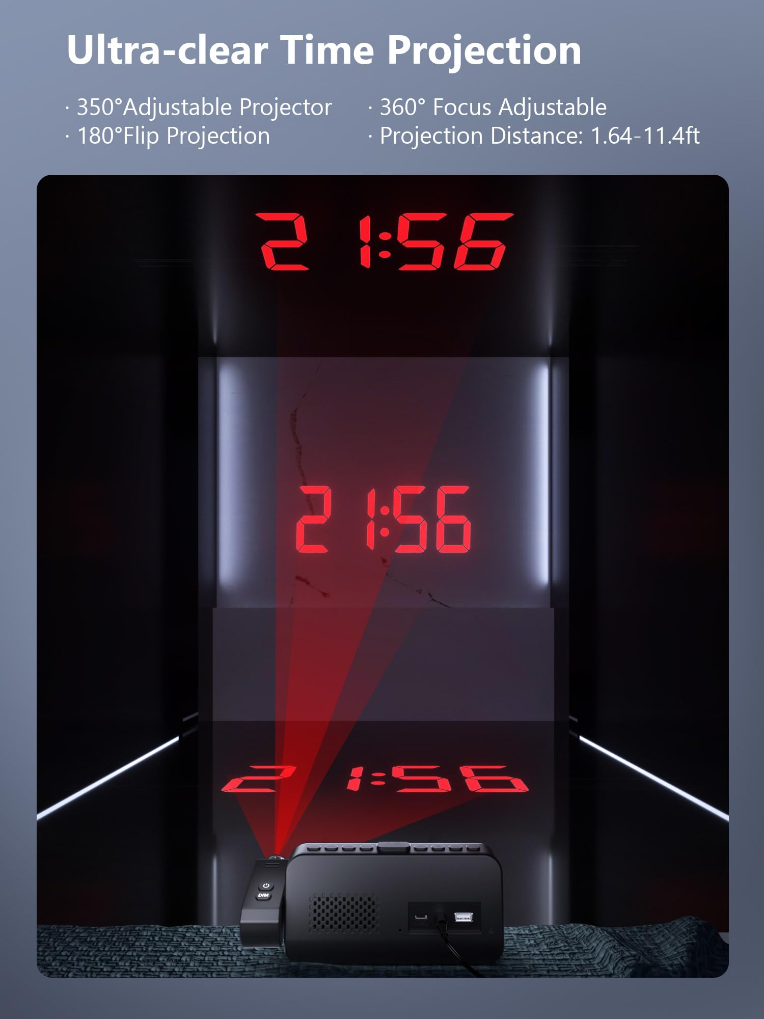 OnLyee top snooze button close-up with large easy-press design for quick extra sleep