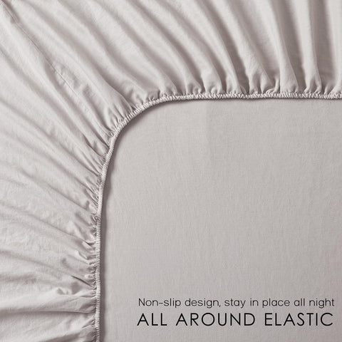 OnlySet queen sheets on mattress showing true-to-size scale and fit
