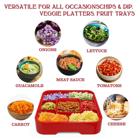 OOFAYBILL lifestyle image of taco night showing faster assembly and tidy presentation