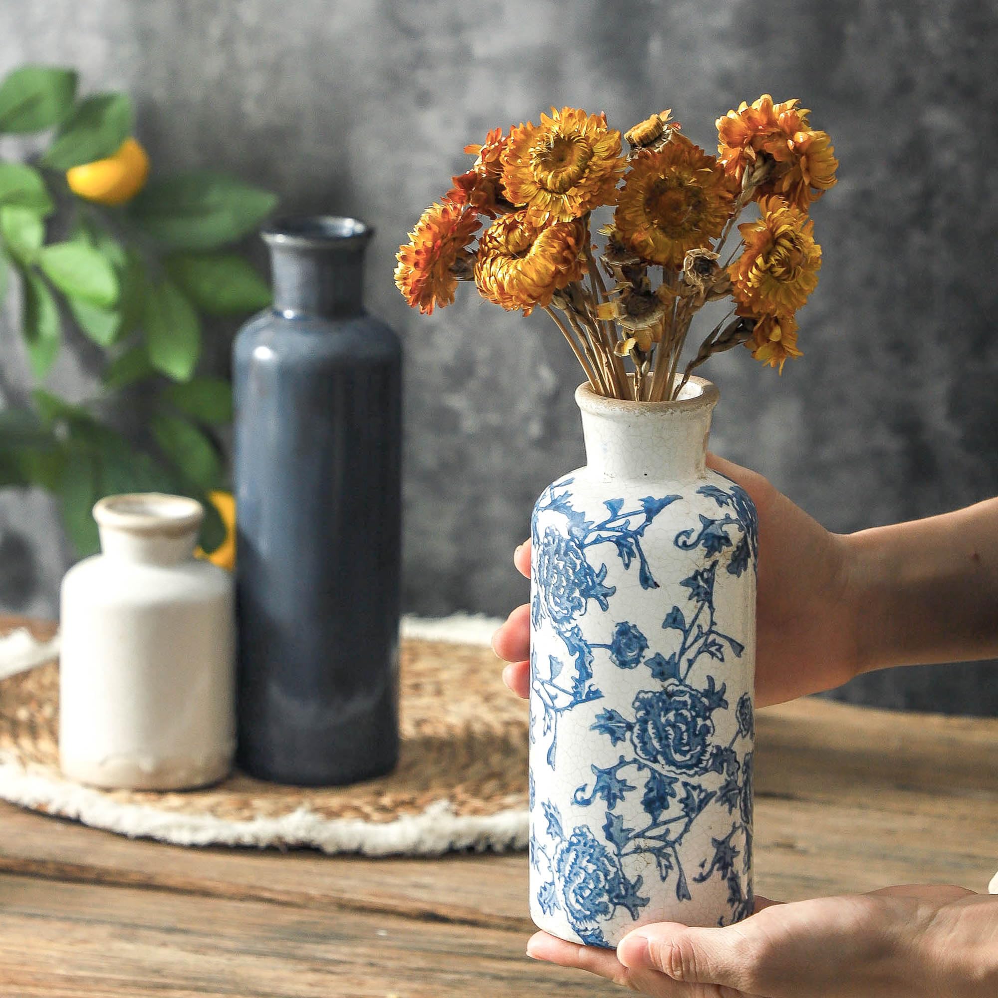 ooit interior glaze detail showing waterproof finish for fresh flowers