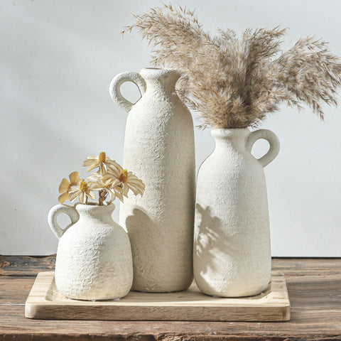 ooit ceramic vase set front view showing neutral styling benefit
