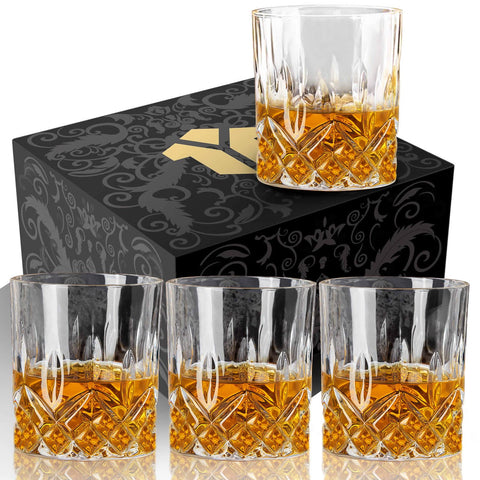 OPAYLY front packaging showing four glasses, durable and gift-ready