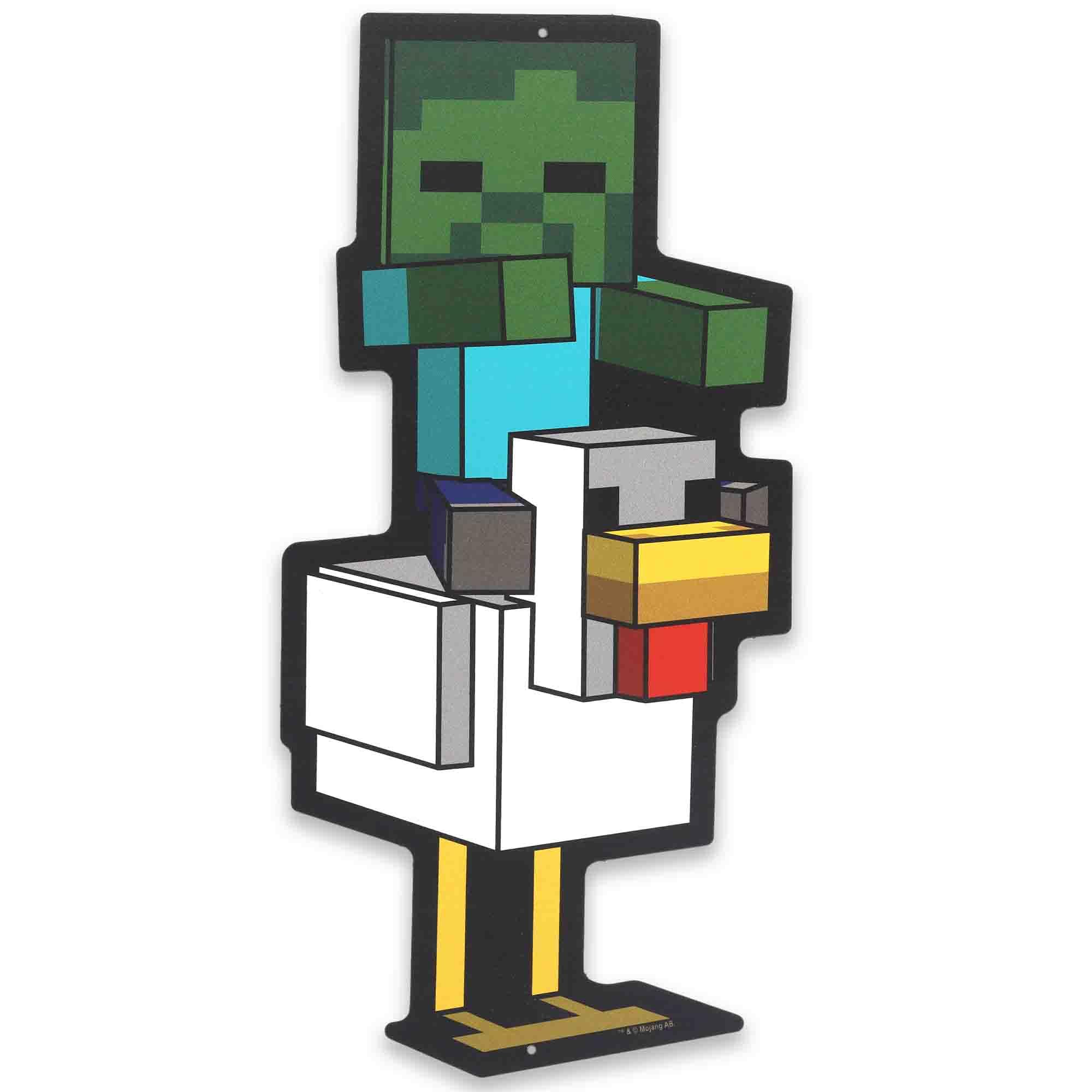 Open Road Brands front view showing Minecraft Zombie Chicken Jockey for bold decor