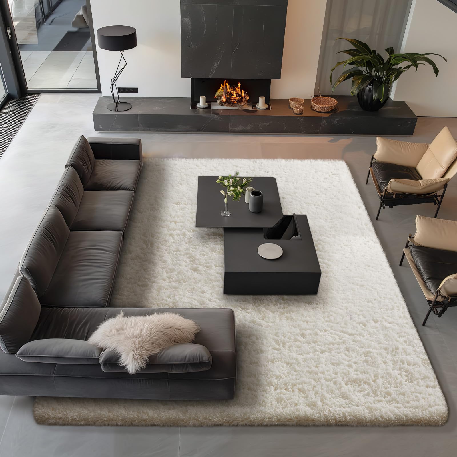Ophanie rug with child playing illustrating comfort and kid-friendly surface