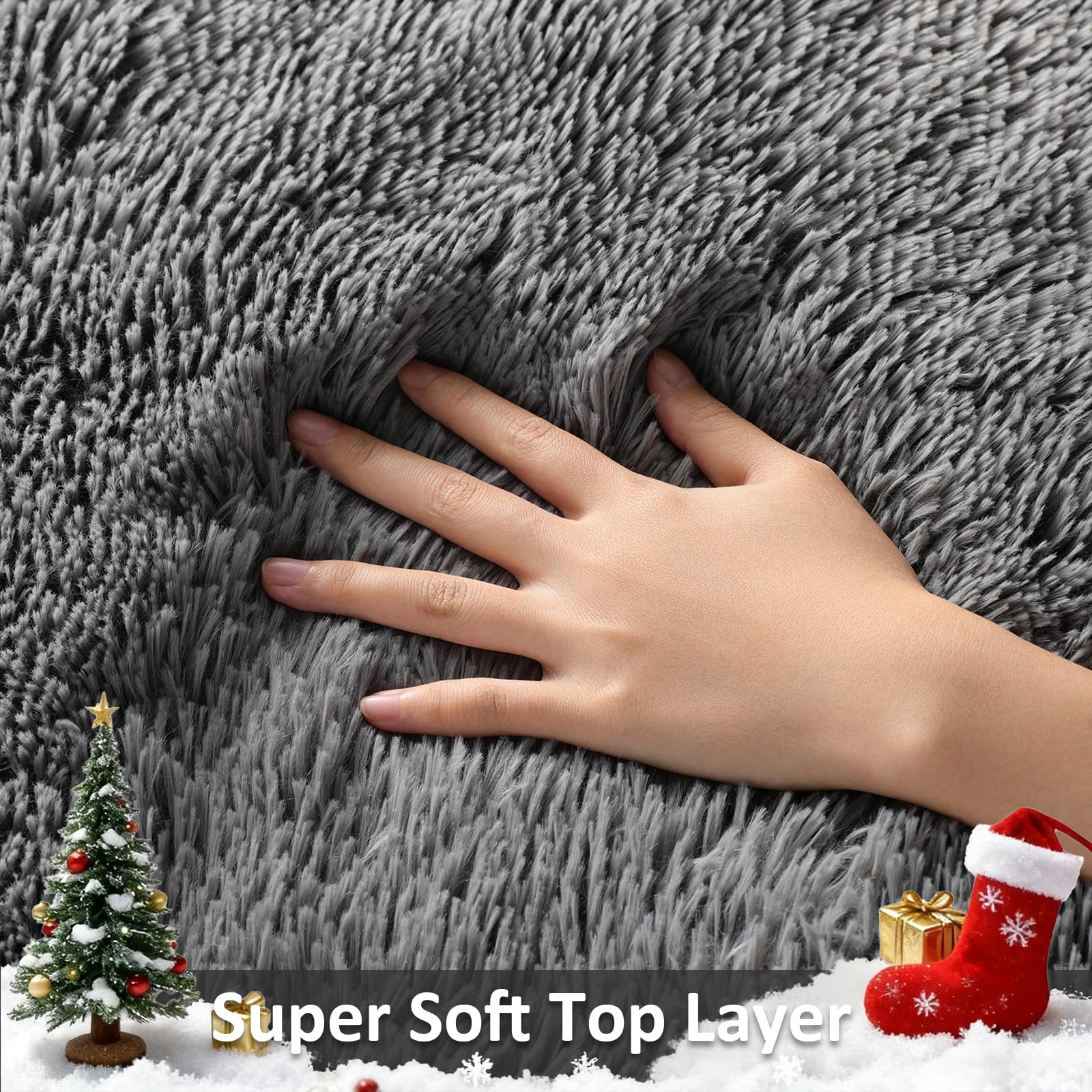 Ophanie close-up of dense shag texture highlighting softness and comfort