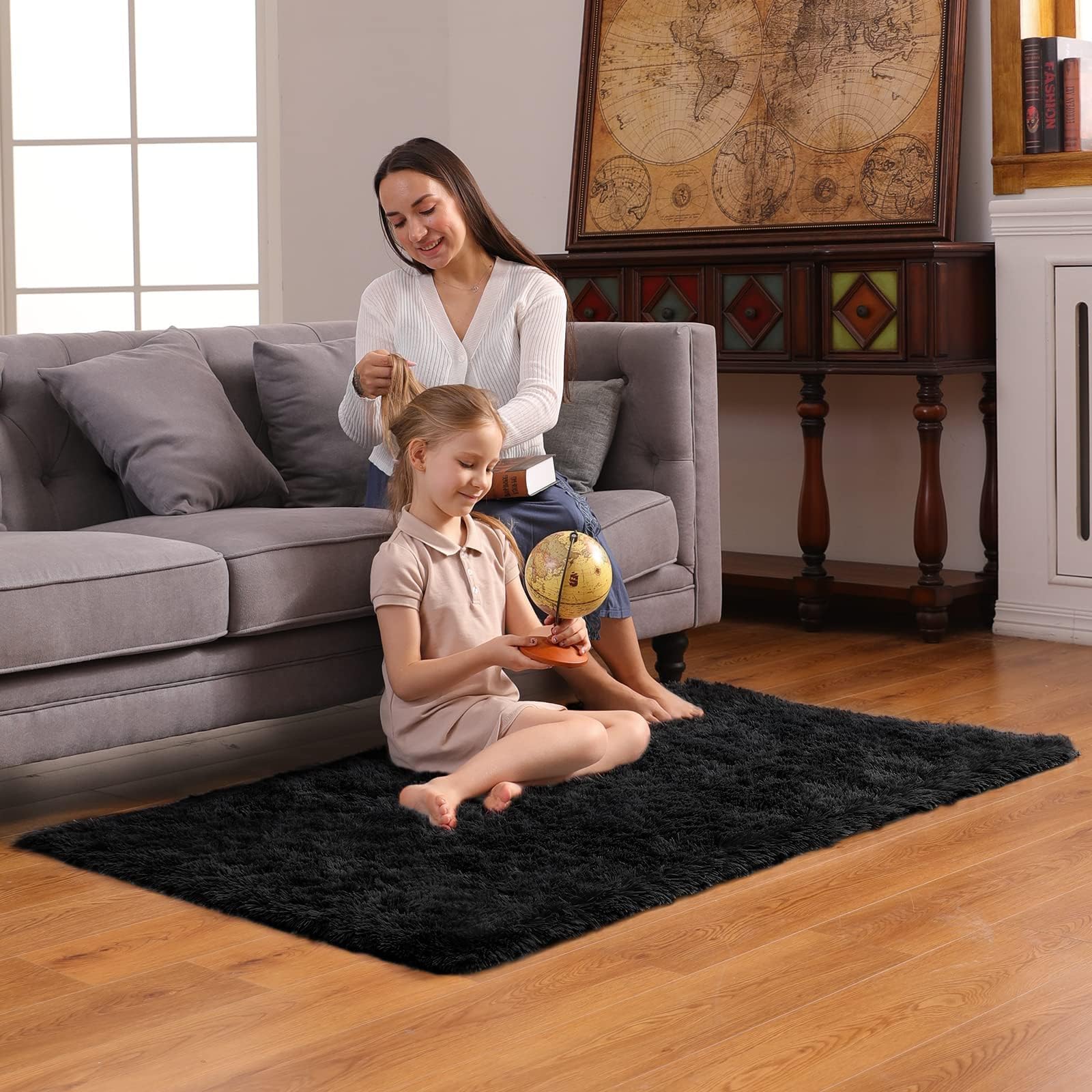 Ophanie underside showing non-slip backing dots improving grip and floor safety