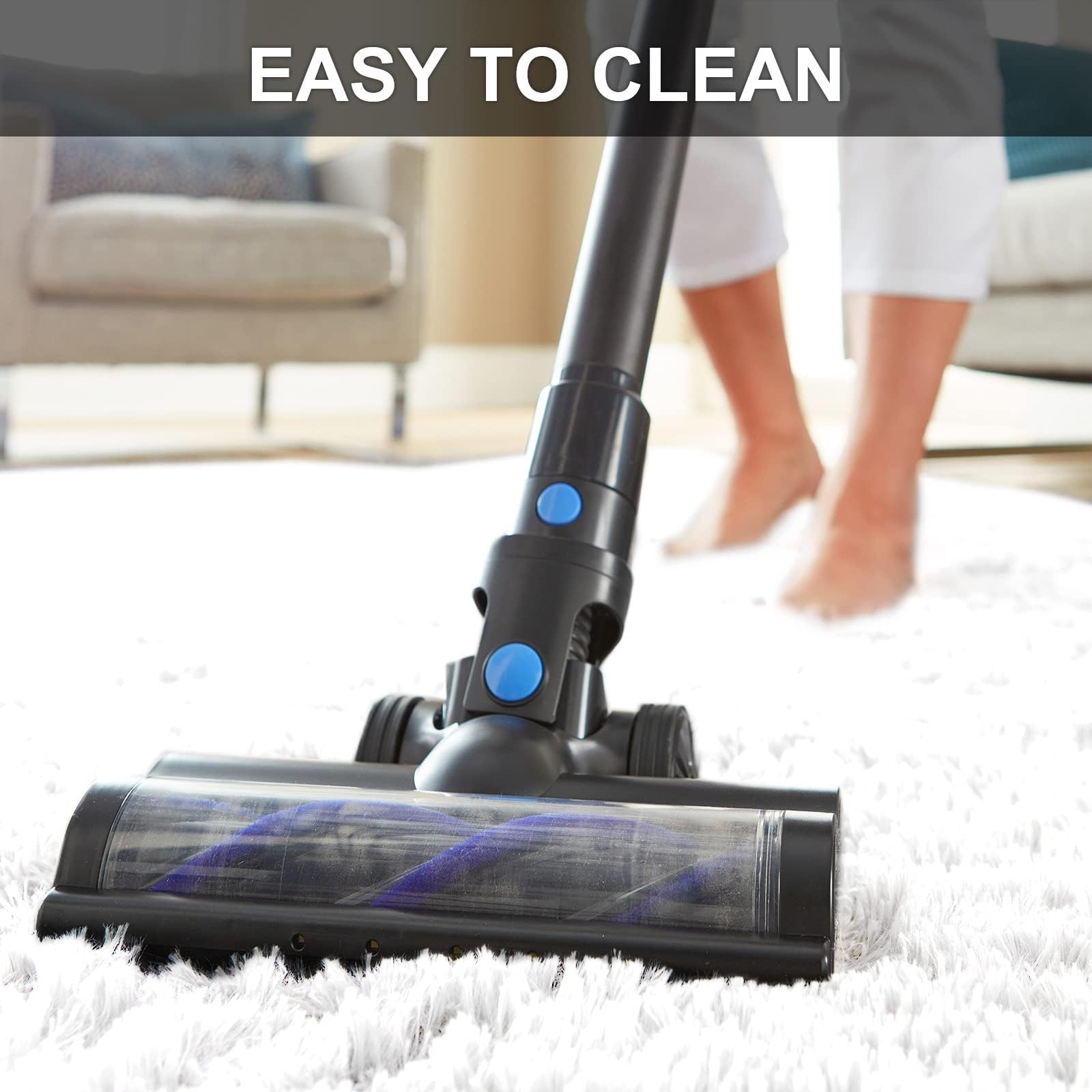 Ophanie dotted non-slip backing detail, improves floor grip and prevents sliding