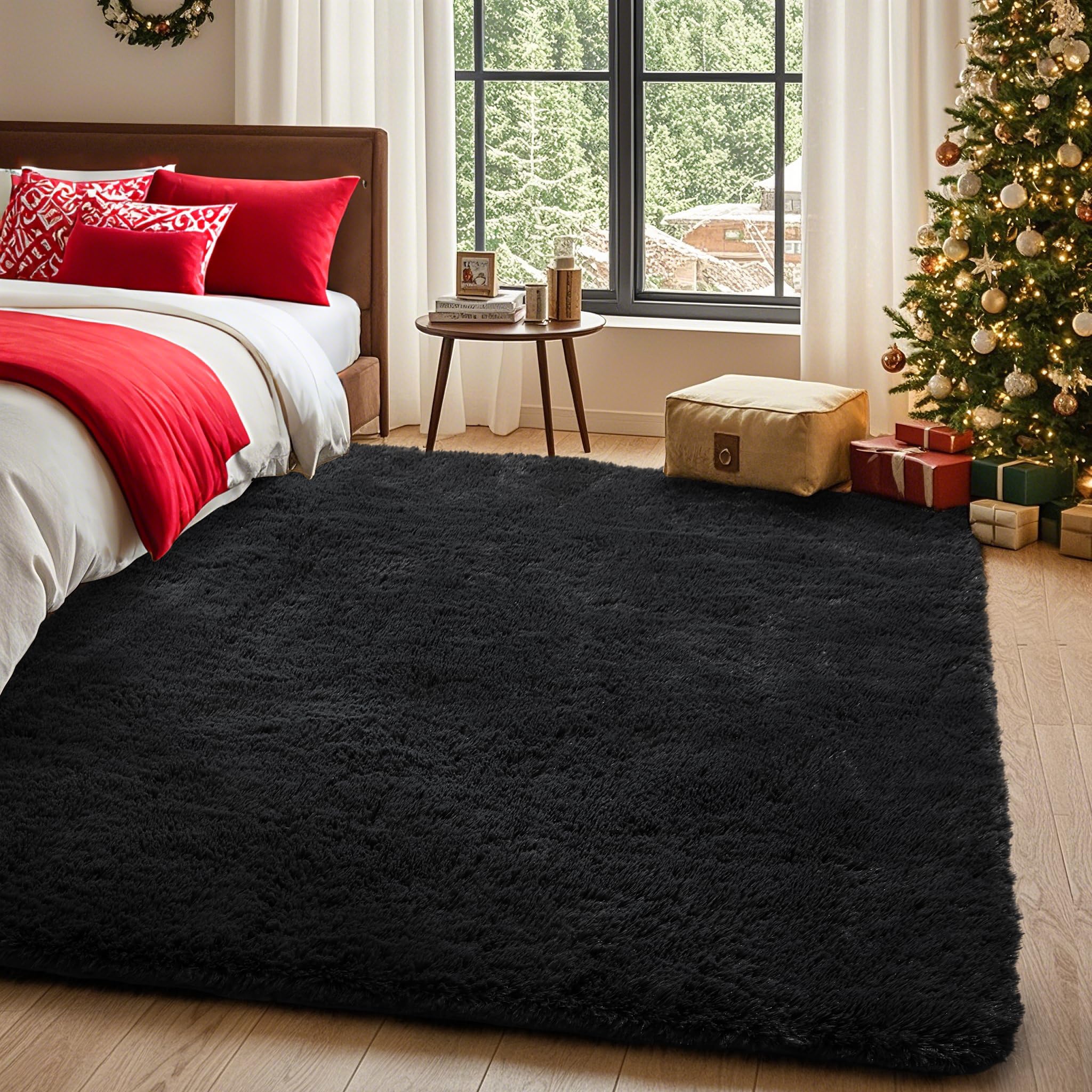 Ophanie rug backing non-slip dots visible for stable, skid-resistant placement