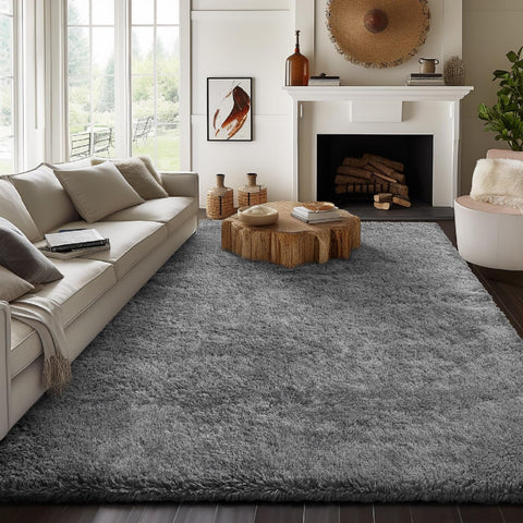 Ophanie rug styled in living room demonstrating warmth and noise reduction