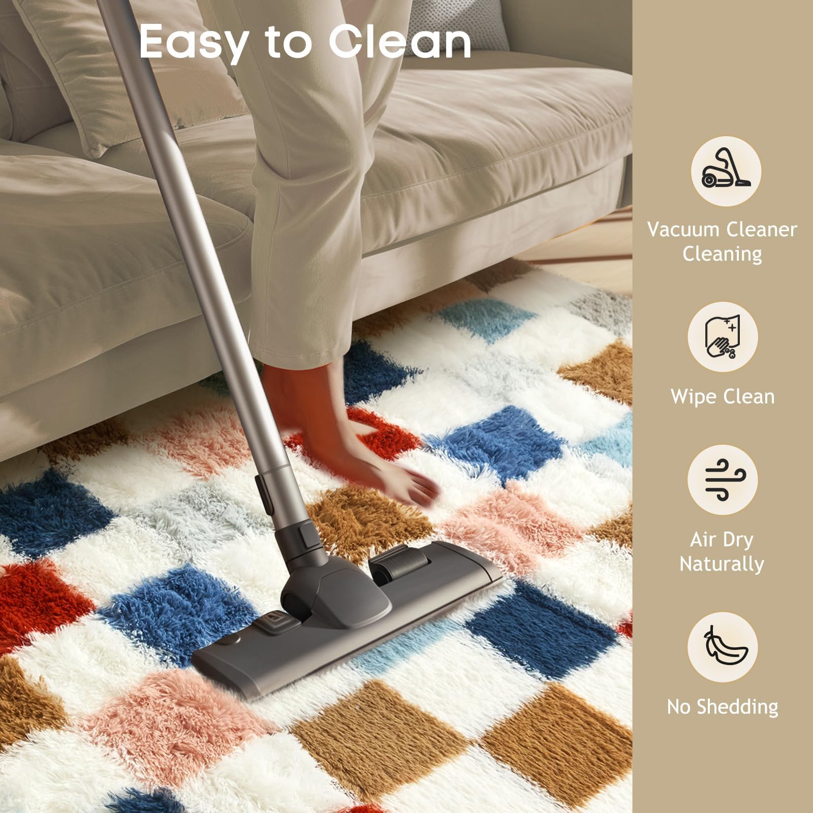 Ophanie lifestyle playroom scene showing vibrant rug for kids and pets