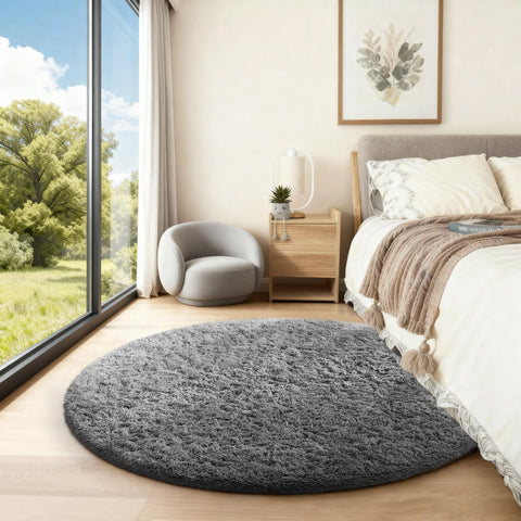 Ophanie rug underside showing non-slip dotted backing for better floor grip