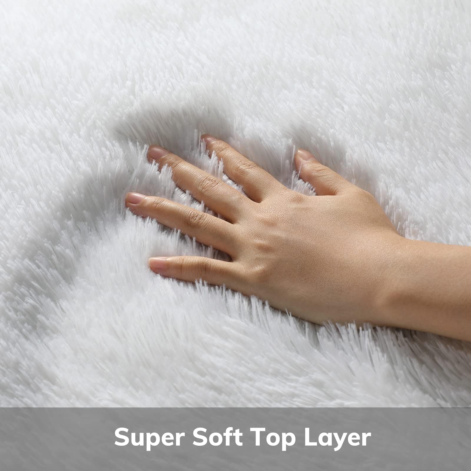 Ophanie close-up of shag texture highlighting softness and comfort