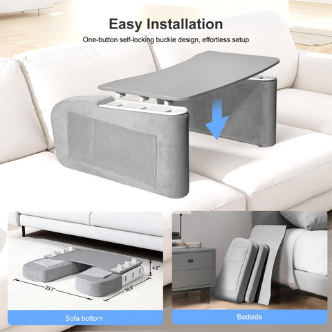 OPTIXCELL lifestyle image on bed showing comfortable work-from-home setup
