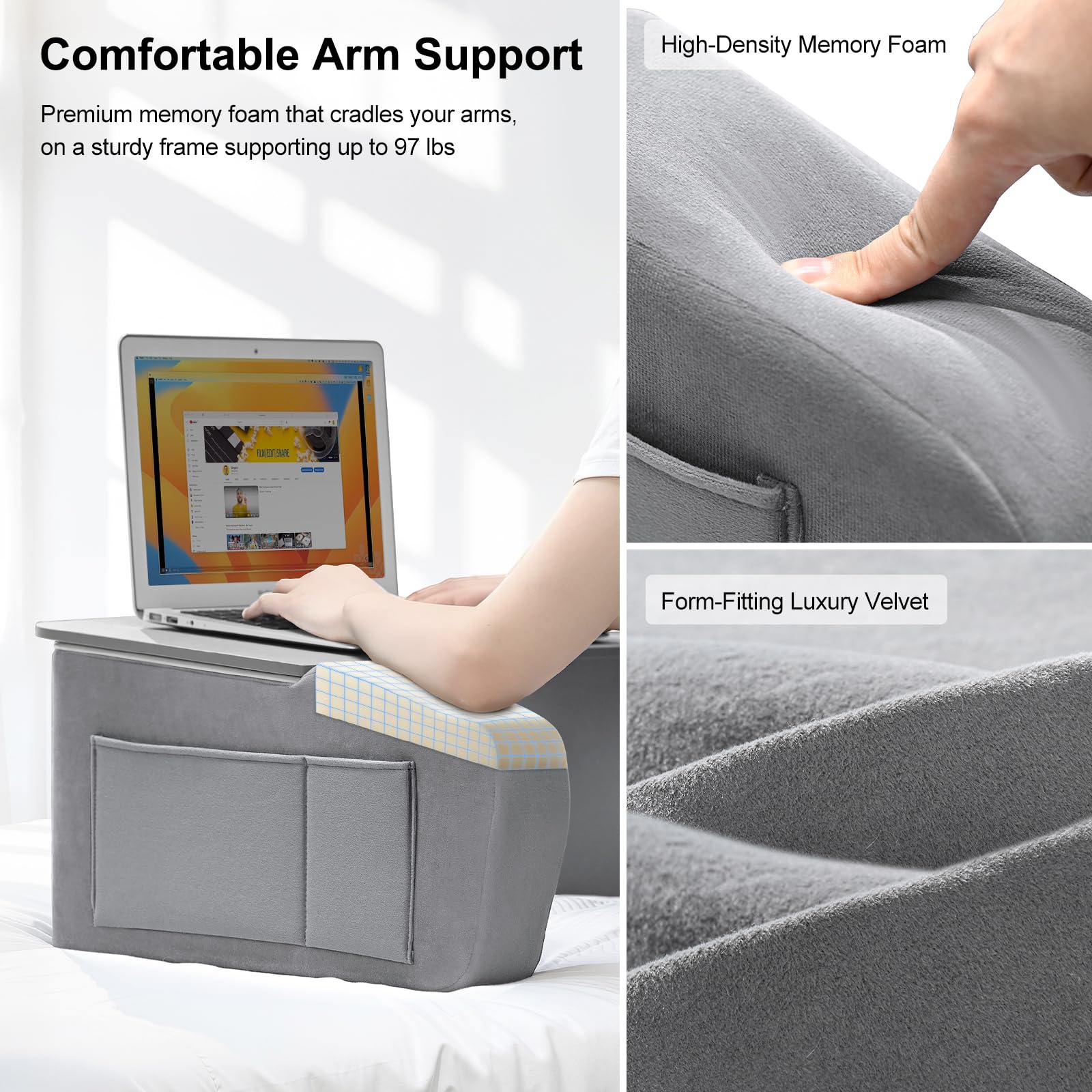 OPTIXCELL EPP support legs underside detail for steady, wobble-free support