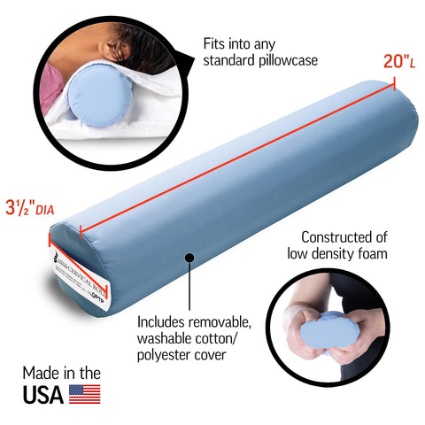 OPTP McKenzie cervical roll removable cover and zipper for easy cleaning