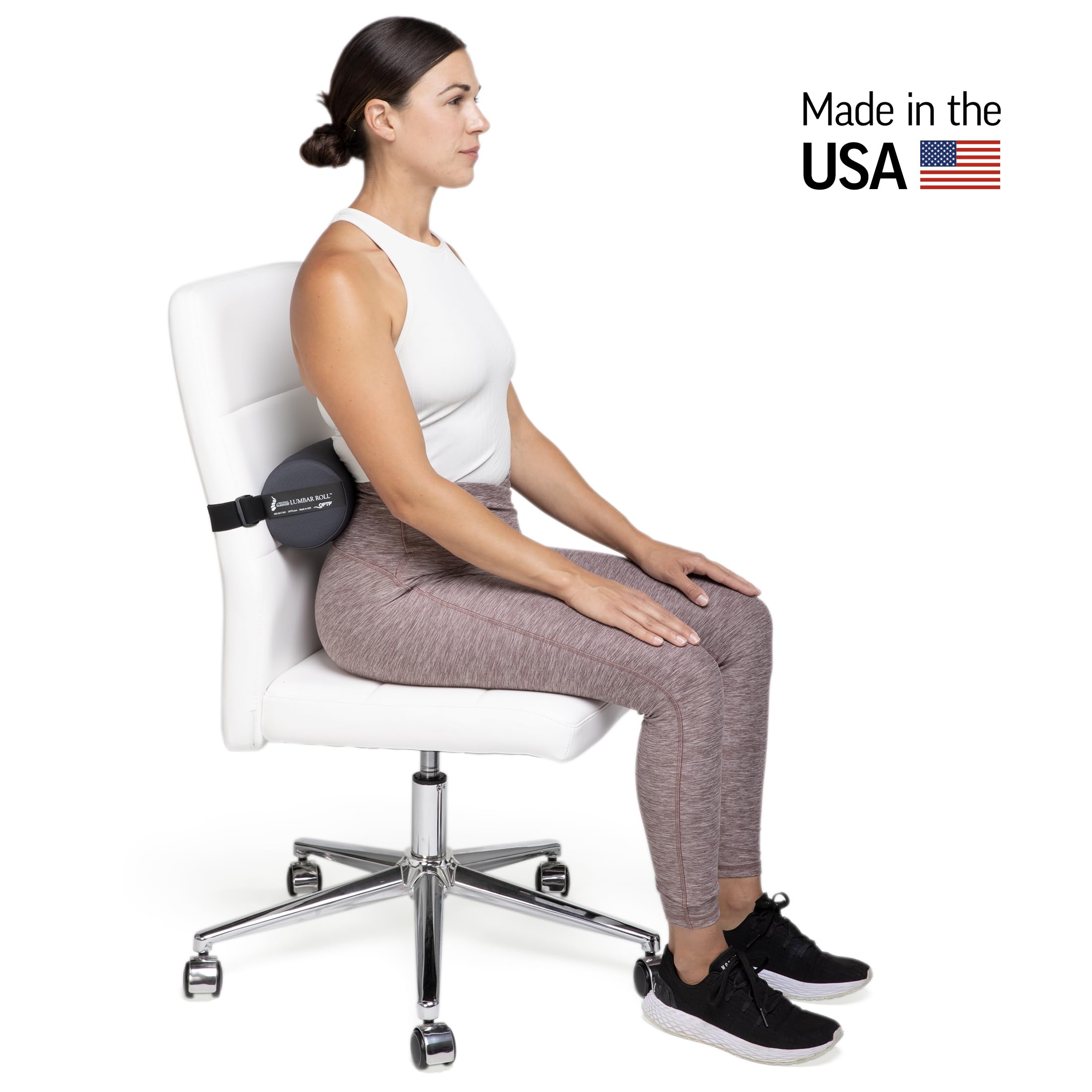 OPTP McKenzie elastic strap detail showing secure attachment benefit