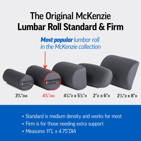 OPTP McKenzie lumbar roll fitted to a car seat improving driving comfort