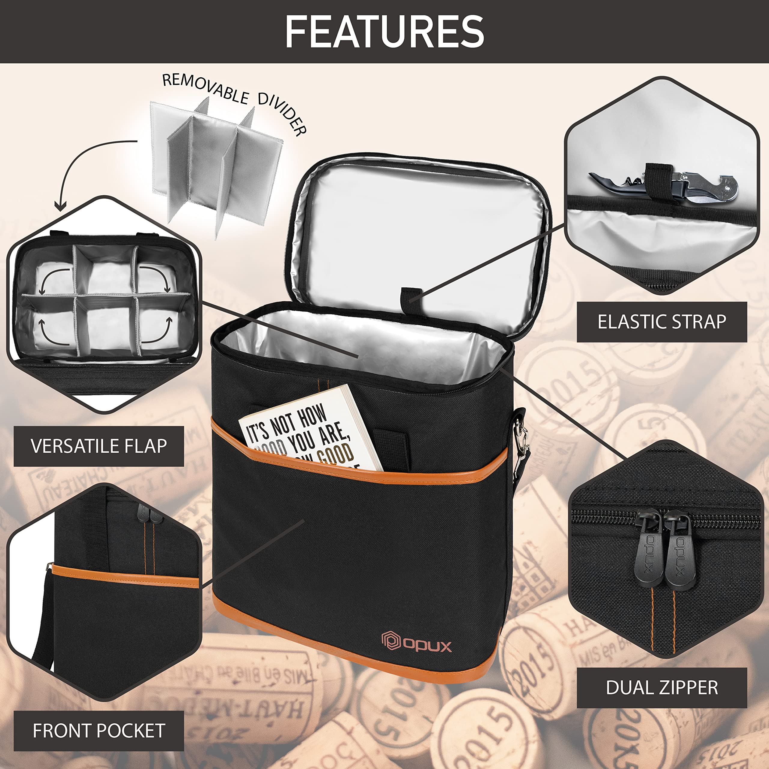 opux adjustable shoulder strap detail for comfortable hands-free carrying