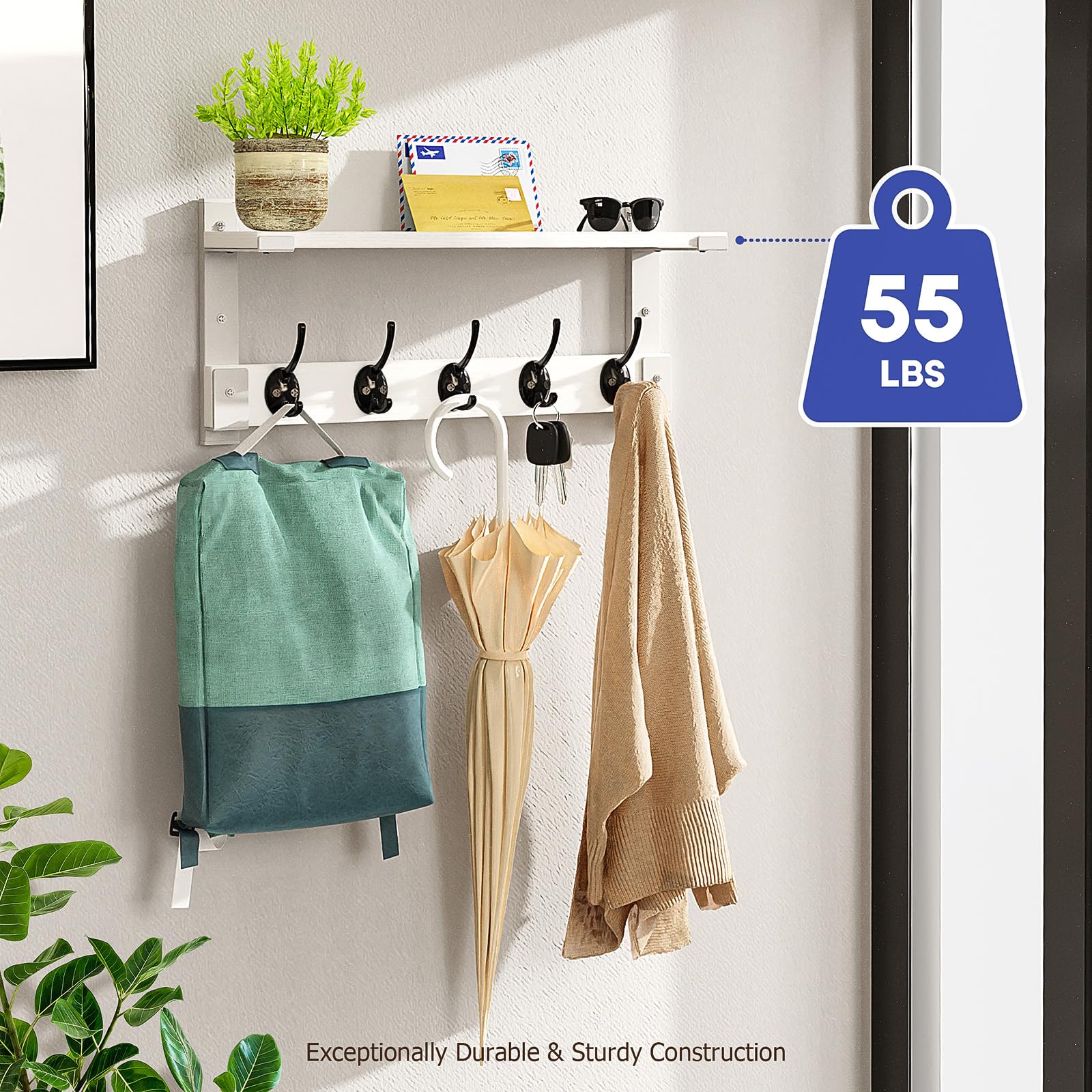 Oraich top shelf close-up with décor, brand provides neat display space