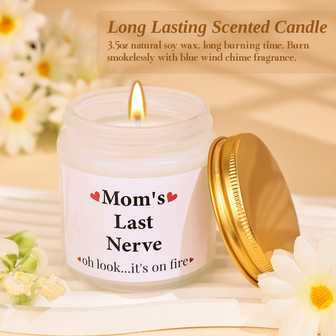 Oralaqua scented candle lit in a calming scene creating a relaxing atmosphere