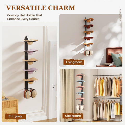 Orapoke lifestyle entryway with hat rack showcases decorative and practical use