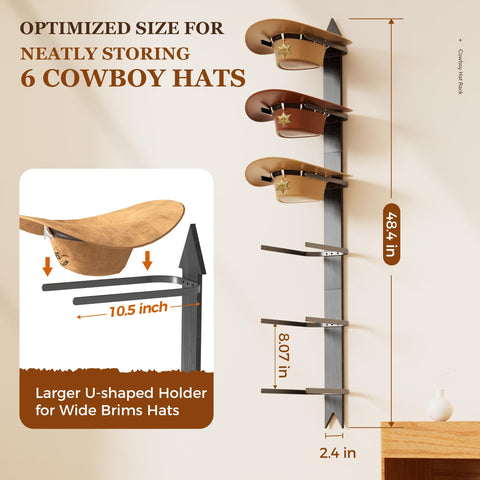 Orapoke metal hook close-up showing sturdy support for wide-brim hats