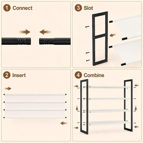 Orchidleaf stacked units showing modular expansion and increased vertical storage