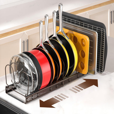 ORDORA close-up of reinforced U-shaped divider highlighting secure cookware support