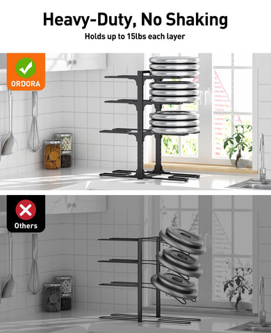 ORDORA dimensions and scale with ruler highlighting compact footprint and space-saving benefit
