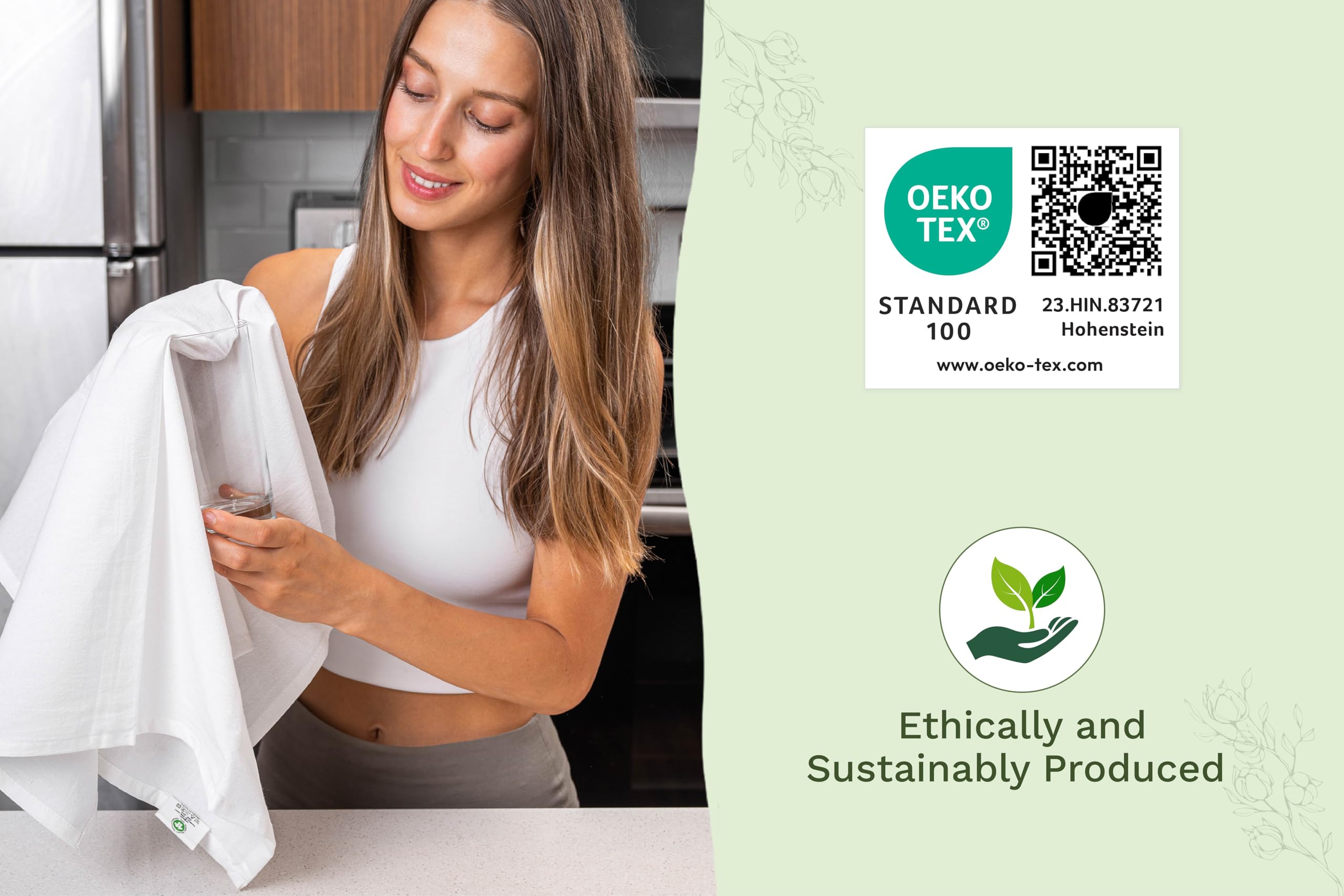 Organic Cotton Mart towel covering bread dough to preserve moisture