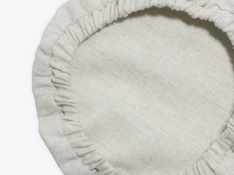 Organic Cotton Mart linen bowl cover in washing machine, easy-care and reusable
