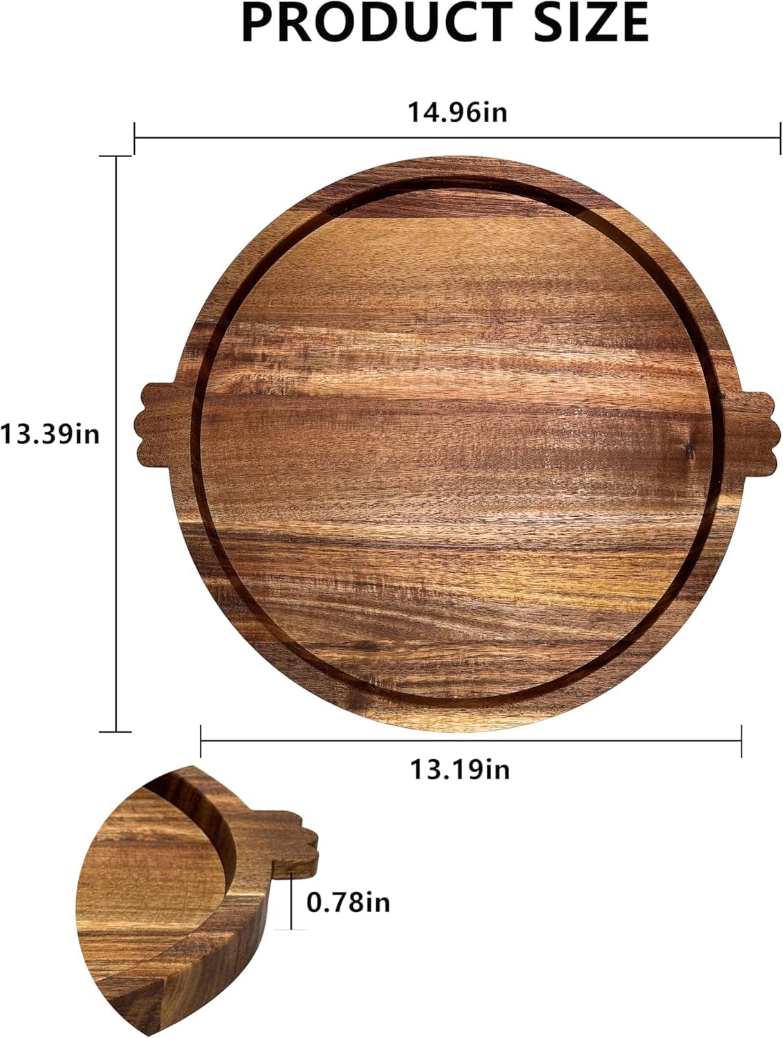 OrganicVilo wood board close-up of grain highlighting durability and texture