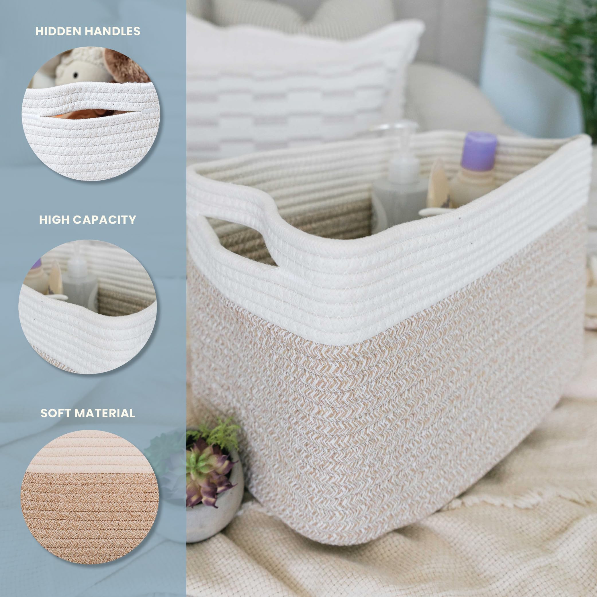 OrganiHaus concealed handle detail for easy pull-out and clean aesthetic