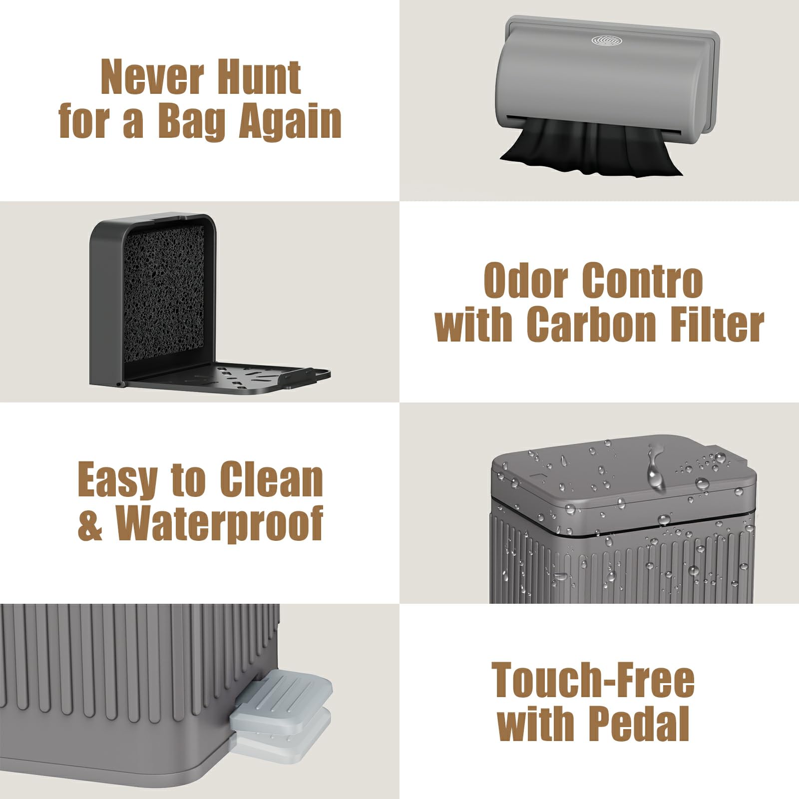 organizelink activated carbon filter closeup highlighting replaceable odor filter