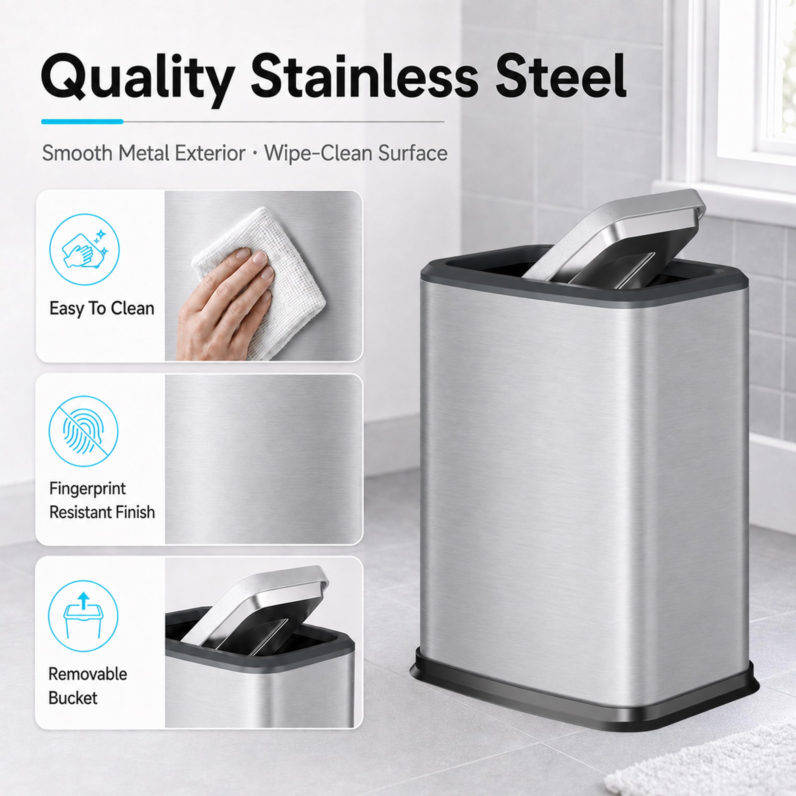 organizelink beside toilet showing scale and space-saving narrow profile