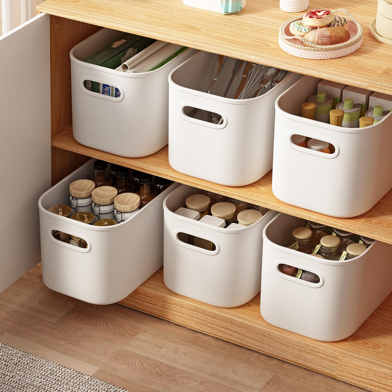 ORGIDOL open bin with snacks showing tidy contents benefit
