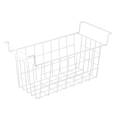 Orgneas basket beside ruler showing dimensions for accurate fit measurement