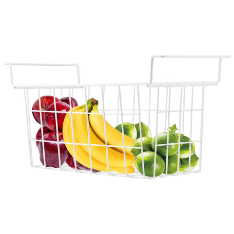 Orgneas two baskets stacked to show space-saving vertical storage advantage