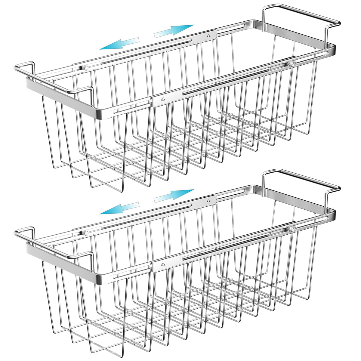 Orgneas front view hanging basket showing organized freezer storage benefit