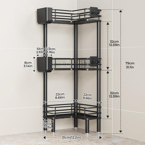 Orimade close-up of shelf drainage holes preventing water build-up and speeding drying