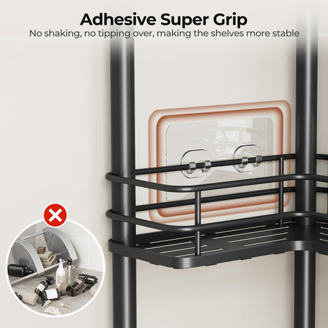 Orimade premium hooks holding loofah and razor for easy access and organization