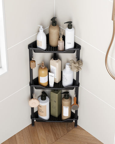 Orimade caddy in styled bathroom setting improving organization and flow