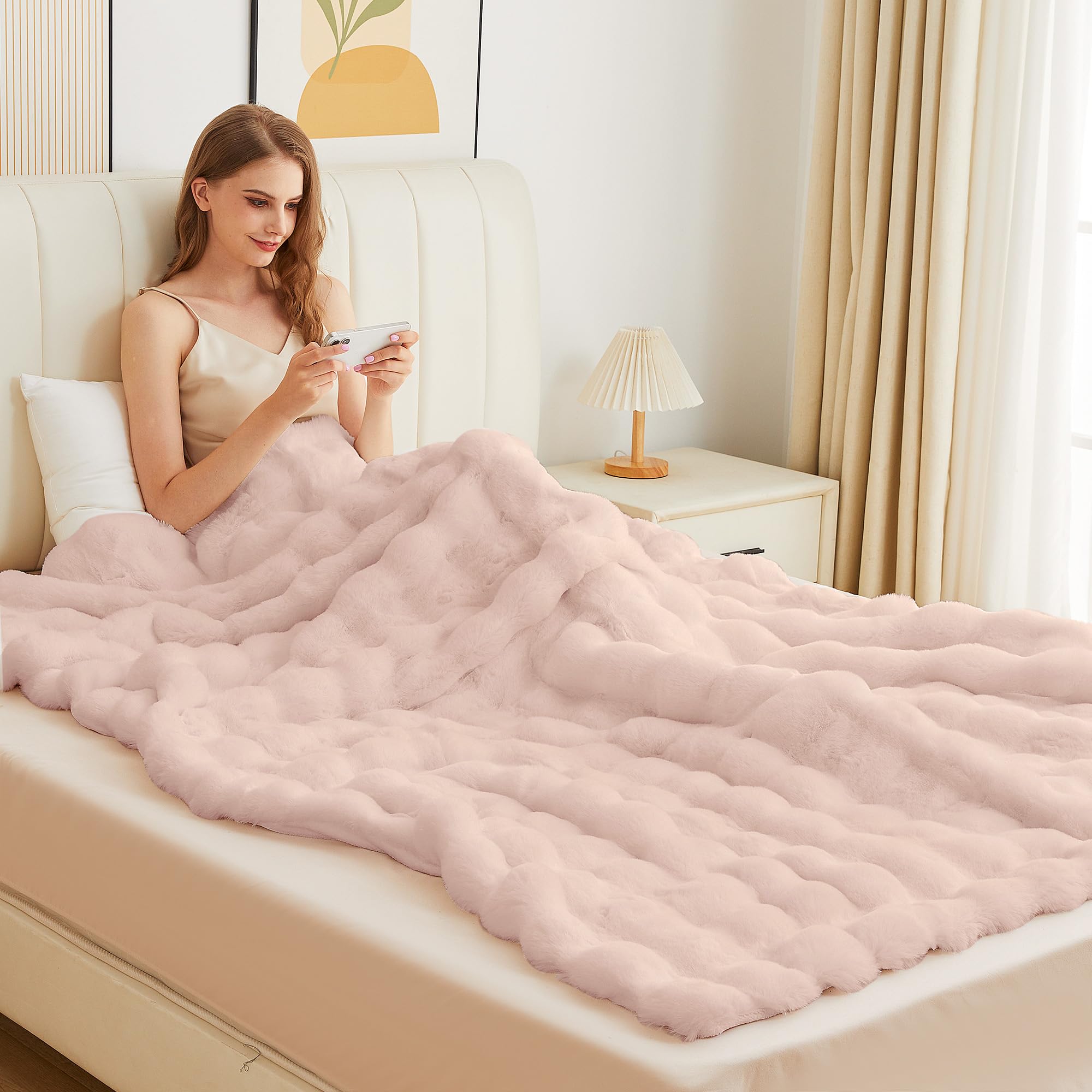 ORINOVA blanket wrapped around person showing comforting warmth benefit